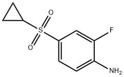 4-(环丙磺酰基)-2-氟苯胺 结构式