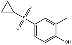 4-(CYCLOPROPYLSULFONYL)-2-METHYLPHENOL 结构式