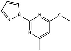 4-甲氧基-6-甲基-2-(1H-吡唑-1-基)嘧啶 结构式
