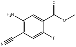 5-Amino-4-cyano-2-fluoro-benzoic acid methyl ester 结构式