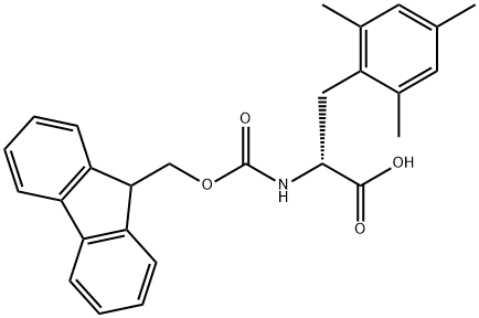 N-FMOC-D-2,4,6-三甲基苯丙氨酸 结构式