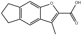 3-甲基-5H,6H,7H-茚并[5,6-B]呋喃-2-羧酸 结构式