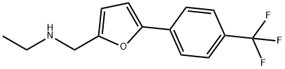 乙基({5-[4-(三氟甲基)苯基]呋喃-2-基}甲基)胺 结构式