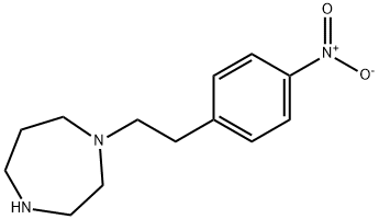 1-[2-(4-nitrophenyl)ethyl]-1,4-diazepane 结构式