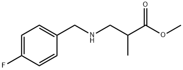 methyl 3-{[(4-fluorophenyl)methyl]amino}-2-methylpropanoate 结构式