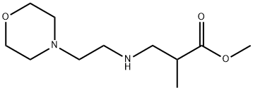 methyl 2-methyl-3-{[2-(morpholin-4-yl)ethyl]amino}propanoate 结构式