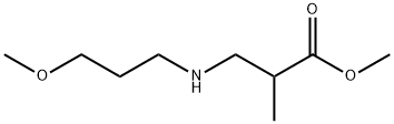 methyl 3-[(3-methoxypropyl)amino]-2-methylpropanoate 结构式