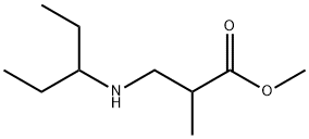 methyl 2-methyl-3-[(pentan-3-yl)amino]propanoate 结构式