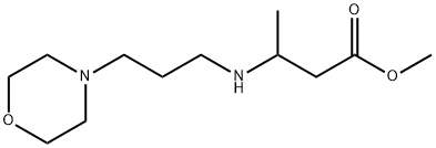 methyl 3-{[3-(morpholin-4-yl)propyl]amino}butanoate 结构式