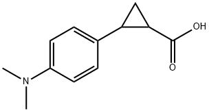 2-[4-(二甲基氨基)苯基]环丙烷-1-羧酸 结构式