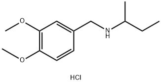 (butan-2-yl)[(3,4-dimethoxyphenyl)methyl]amine hydrochloride 结构式