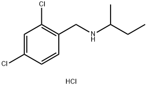 (butan-2-yl)[(2,4-dichlorophenyl)methyl]amine hydrochloride 结构式