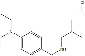 N,N-diethyl-4-{[(2-methylpropyl)amino]methyl}aniline hydrochloride 结构式
