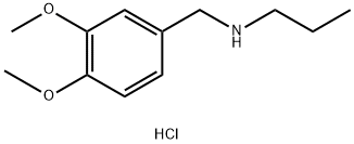 [(3,4-dimethoxyphenyl)methyl](propyl)amine hydrochloride 结构式