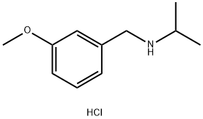 [(3-methoxyphenyl)methyl](propan-2-yl)amine hydrochloride 结构式