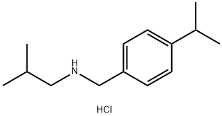 (2-methylpropyl)({[4-(propan-2-yl)phenyl]methyl})amine hydrochloride 结构式