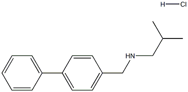 ({[1,1-biphenyl]-4-yl}methyl)(2-methylpropyl)amine hydrochloride 结构式