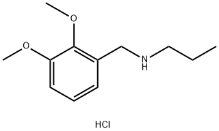 [(2,3-dimethoxyphenyl)methyl](propyl)amine hydrochloride 结构式