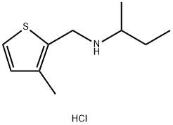 (butan-2-yl)[(3-methylthiophen-2-yl)methyl]amine hydrochloride 结构式