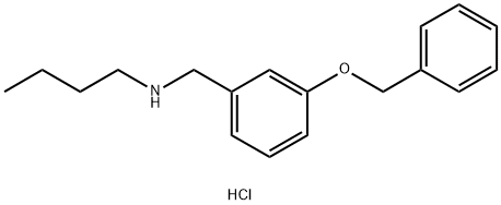 {[3-(benzyloxy)phenyl]methyl}(butyl)amine hydrochloride 结构式
