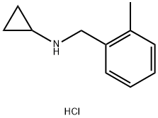 N-(2-methylbenzyl)cyclopropanamine hydrochloride 结构式
