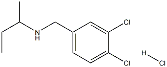 (butan-2-yl)[(3,4-dichlorophenyl)methyl]amine hydrochloride 结构式