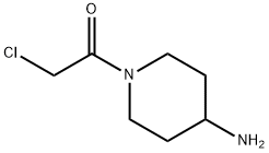 1-(4-氨基-1-哌啶基)-2-氯乙酮 结构式