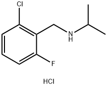 [(2-chloro-6-fluorophenyl)methyl](propan-2-yl)amine hydrochloride 结构式