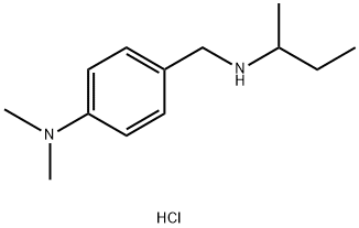 4-{[(butan-2-yl)amino]methyl}-N,N-dimethylaniline hydrochloride 结构式