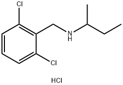 (butan-2-yl)[(2,6-dichlorophenyl)methyl]amine hydrochloride 结构式