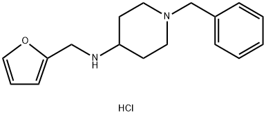 1-benzyl-N-[(furan-2-yl)methyl]piperidin-4-amine dihydrochloride 结构式