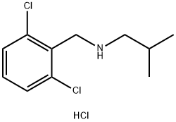 [(2,6-dichlorophenyl)methyl](2-methylpropyl)amine hydrochloride 结构式