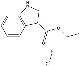 吲哚-3-羧酸乙酯盐酸盐 结构式