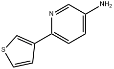 6-(噻吩-3-基)吡啶-3-胺 结构式