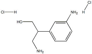 3-氨基-3-(3-氨基苯基)丙-1-醇二盐酸盐 结构式