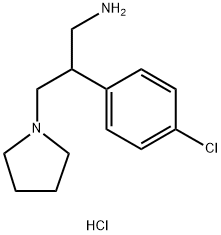 2-(4-CHLOROPHENYL)-3-(PYRROLIDIN-1-YL)PROPAN-1-AMINE DIHYDROCHLORIDE 结构式