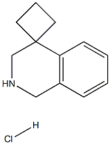 spiro[2,3-dihydro-1H-isoquinoline-4,1'-cyclobutane]:hydrochloride 结构式