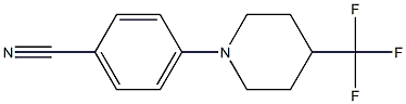 4-[4-(trifluoromethyl)piperidin-1-yl]benzonitrile 结构式