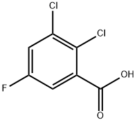 2,3-二氯-5-氟苯甲酸 结构式