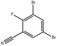 3,5-二溴-2-氟苯苄腈 结构式