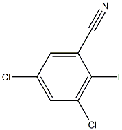 3,5-二氯-2-碘苯腈 结构式