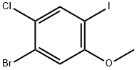 1-溴-2-氯-4-碘-5-甲氧基苯 结构式