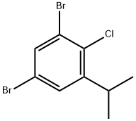 1,5-二溴-2-氯-3-异丙苯 结构式