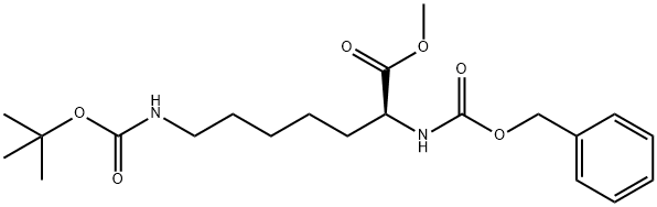 (S)-methyl 2-(((benzyloxy)carbonyl)amino)-7-((tert-
butoxycarbonyl)amino)heptanoate 结构式
