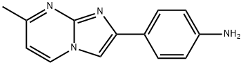 4-(7-METHYLIMIDAZO[1,2-A]PYRIMIDIN-2-YL)ANILINE 结构式