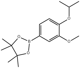 4-异丙氧基-3-甲氧基苯基硼酸频哪醇酯 结构式