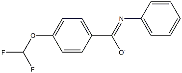 (Z)-1-(4-(difluoromethoxy)phenyl)-N-phenylmethanimine oxide 结构式
