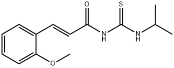 N-[(isopropylamino)carbonothioyl]-3-(2-methoxyphenyl)acrylamide 结构式