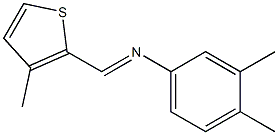 (3,4-dimethylphenyl)[(3-methyl-2-thienyl)methylene]amine 结构式