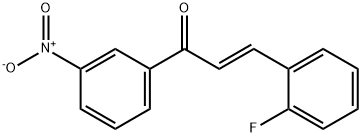 (2E)-3-(2-fluorophenyl)-1-(3-nitrophenyl)prop-2-en-1-one 结构式